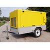 Compressor de ar de parafuso tipo móvel rotativo sem óleo