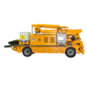 30m3/h Equipamento de pulverização de concreto Aivyter Bomba de pulverização de concreto úmido semelhante ao Putzmeister Wetkret 5 para construção de túneis