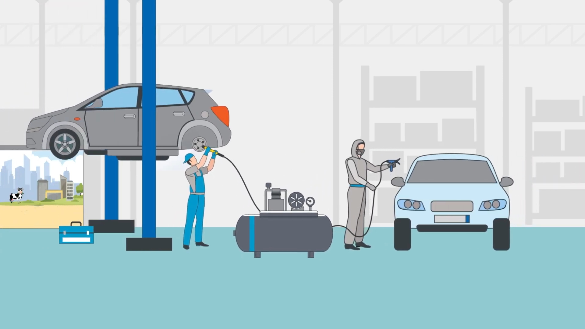Aplicação de compressor de ar alternativo