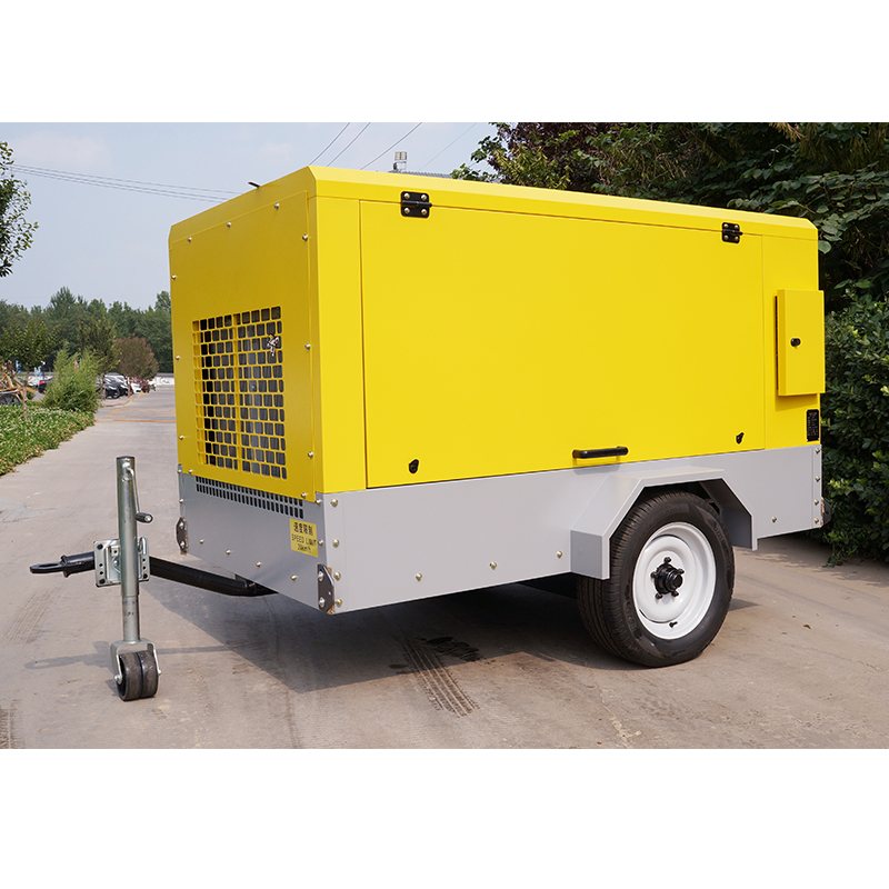 185Cfm 7Bar Trailer Portátil Móvel Diesel Power Parafuso Compressor de Ar