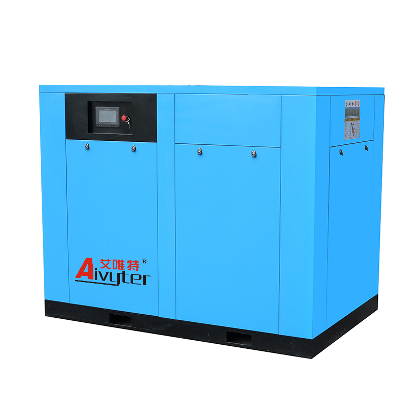 Compressor de ar de parafuso portátil rotativo de refrigeração de ar industrial