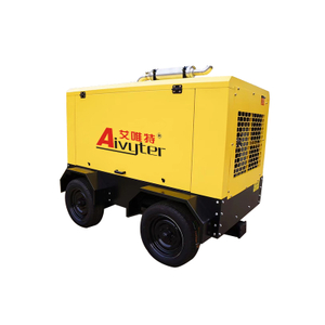Compressor de ar de parafuso portátil de perfuração direta a diesel