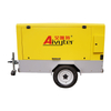 Compressor de ar de parafuso tipo móvel rotativo sem óleo