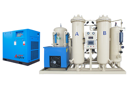 Tipo de geração de nitrogênio do ar e seleção e configuração do compressor