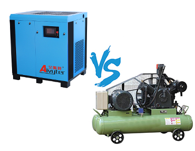 Compressores de ar de parafuso rotativo vs pistão