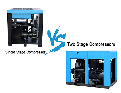Compressores de estágio único versus compressores de dois estágios
